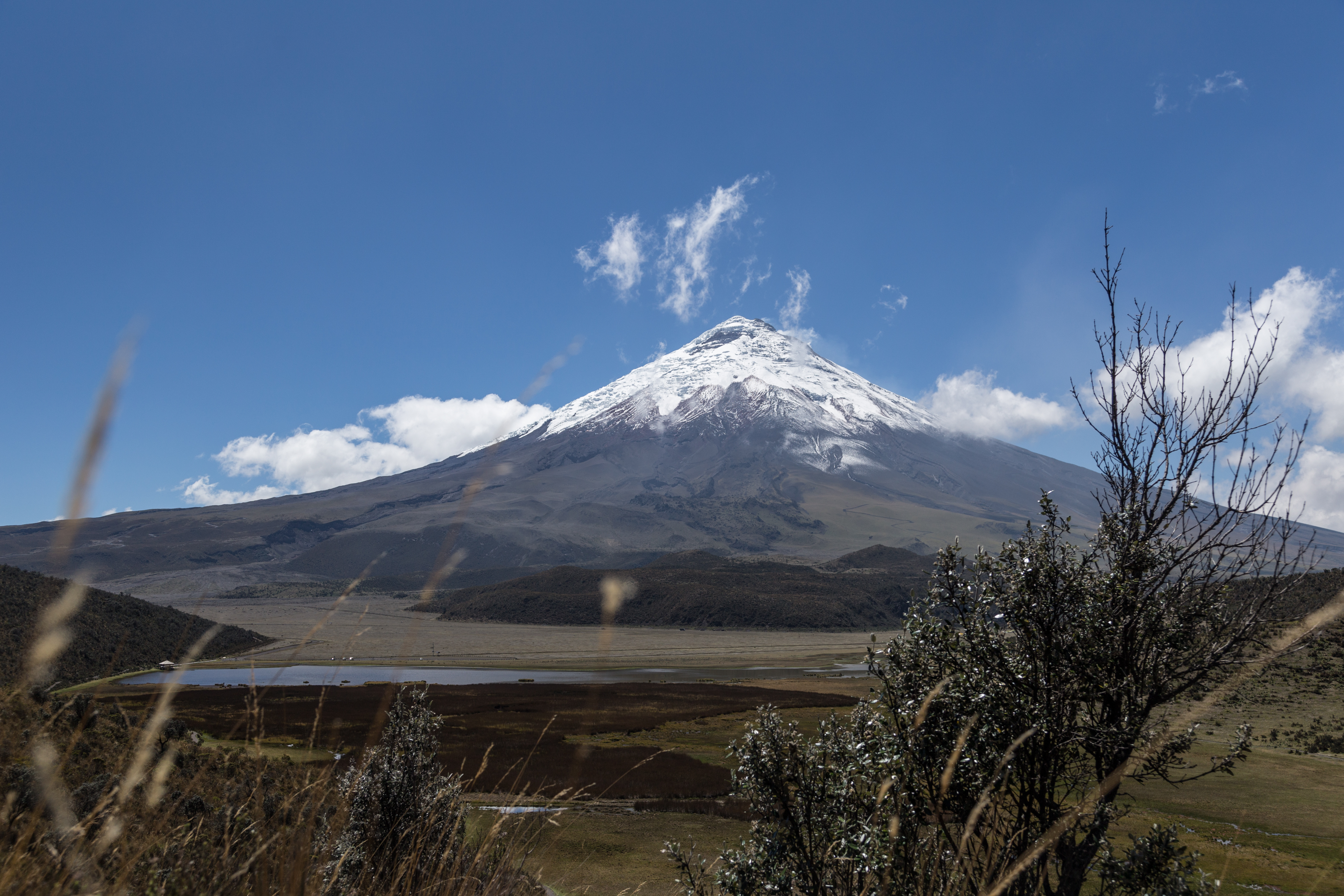 Der Cotopaxi in Ecuador, der höchste aktive Vulkan der Welt
